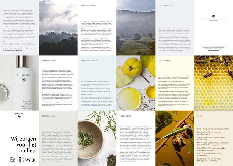 Wij zorgen voor het milieu. Wij zorgen voor het milieu.