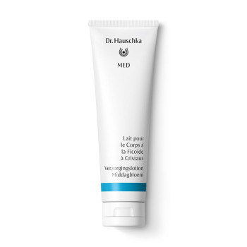 Lait pour le Corps à la Ficoïde à Cristaux : Soin quotidien fortifiant pour les peaux très sèches, même sujettes à l’eczéma Lait pour le Corps à la Ficoïde à Cristaux Dr. Hauschka Med.